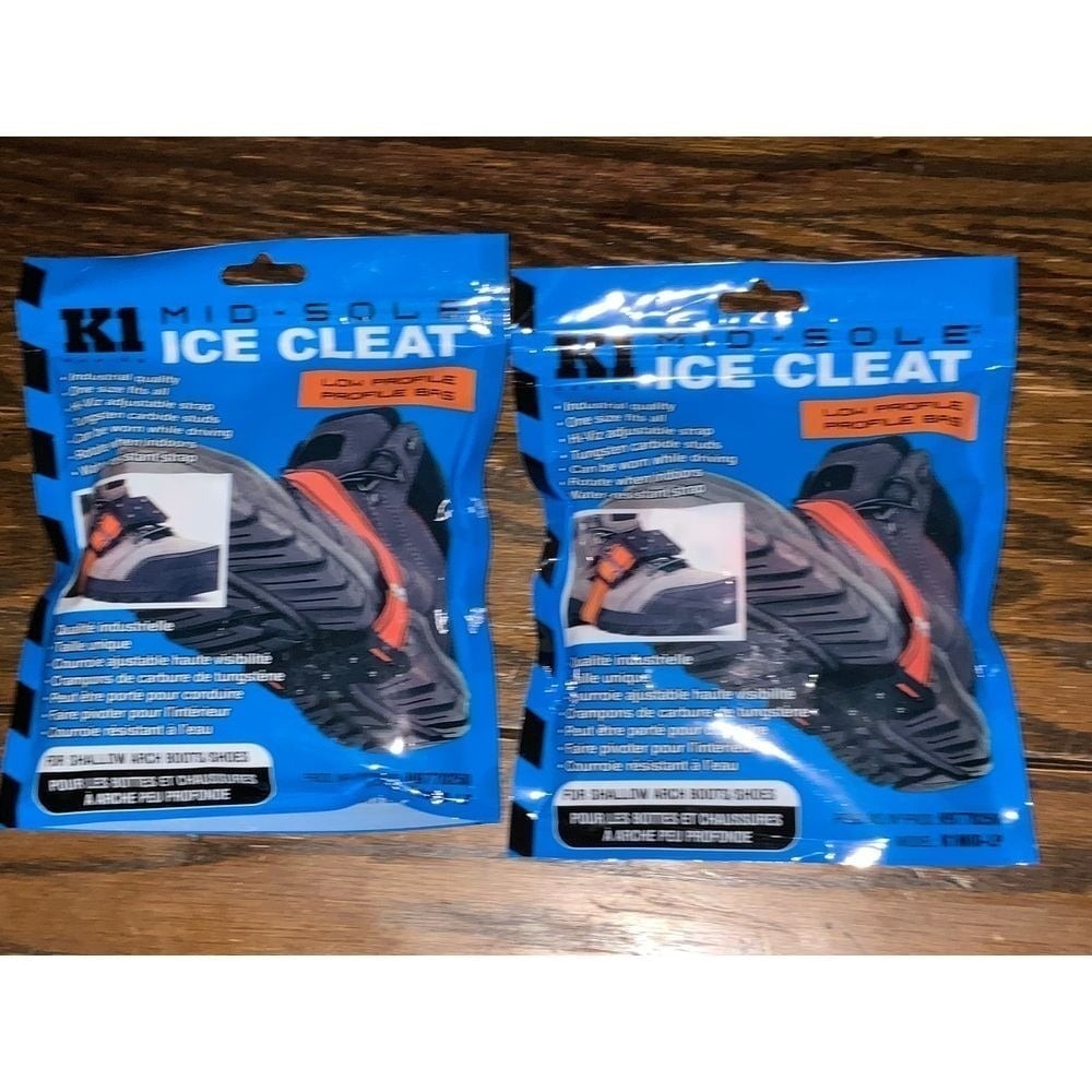 OS NIB K1‎ MID Ice Cleats Winter Traction Grips Grippers for Boots and Shoes